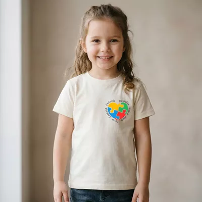 Camiseta Algodão fio 30.1 - Estampa em DTF Autismo