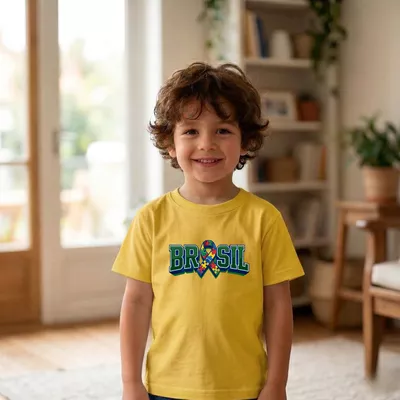 Camiseta Algodão fio 30.1 - Estampa em DTF Brasil