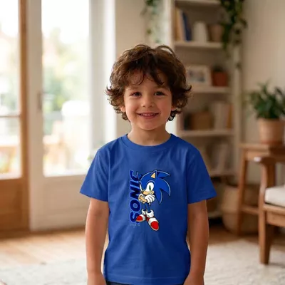 Camiseta Algodão fio 30.1 - Estampa em DTF Sonic