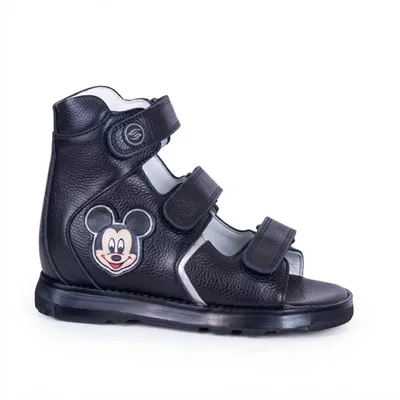 Sandália Neurofuncional Mickey cano alto 3 velcros